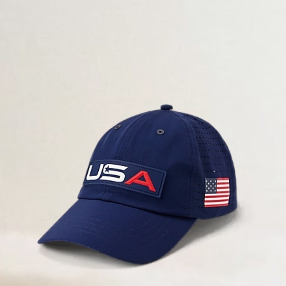 Polo Ralph Lauren Team 2026 USA Olympic Sports Cap Navy Blue Perforated Hat MEW